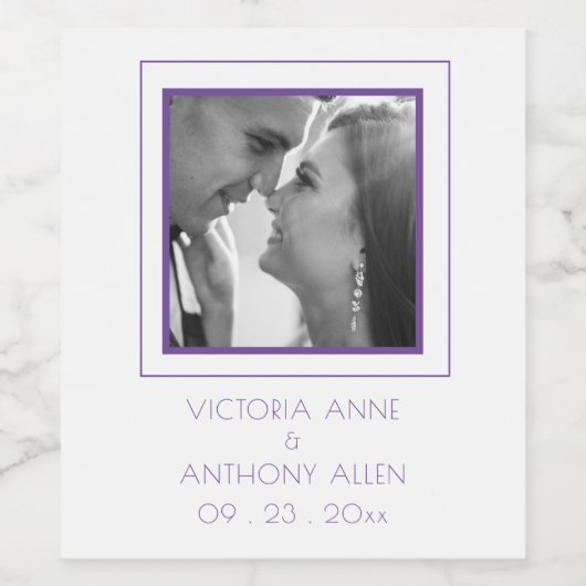 Persoonlijk foto wijnetiket wijn etiket (Enkel label)