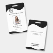 Persoonlijk Fotobedrijf Werknemer Personeel ID-bad Badge (Voor- en achterkant)