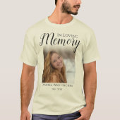 Persoonlijk Fotobegraafenis T-Shirt (Voorkant)