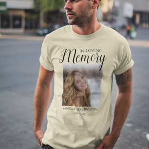 Persoonlijk Fotobegraafenis T-Shirt
