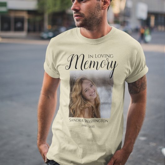 Persoonlijk Fotobegraafenis T-Shirt
