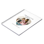 Persoonlijk fotoboek met hart voor de beste moeder notitieboek (Linkerzijde)