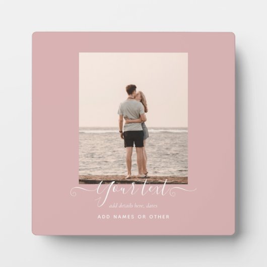 Persoonlijk FOTOCADEAU - Familie Vrienden Nieuwget Fotoplaat (Voorkant)