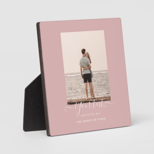 Persoonlijk FOTOCADEAU - Familie Vrienden Nieuwget Fotoplaat (Voorkant)