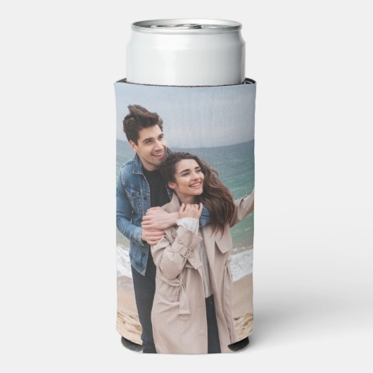 persoonlijk fotocadeau grappige foto cadeaus bier seltzer blikjeskoeler (Seltzer Achterkant)