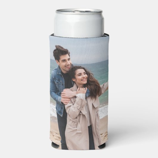 persoonlijk fotocadeau grappige foto cadeaus bier seltzer blikjeskoeler (Seltzer Voorkant)