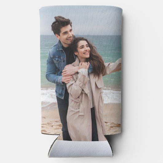 persoonlijk fotocadeau grappige foto cadeaus bier  seltzer blikjeskoeler (Achterkant)