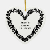 Persoonlijk Fotocadeau Uniek Koppelgeschenk Keramisch Ornament (Voorkant)