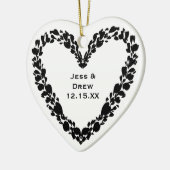 Persoonlijk Fotocadeau Uniek Koppelgeschenk Keramisch Ornament (Links)