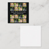 Persoonlijk fotocollage en tekstnotitiekaart notitiekaartje (Voorkant / Achterkant)