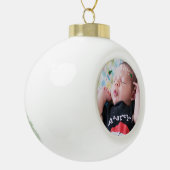 Persoonlijk fotogalvaniseren keramische bal ornament (Links)