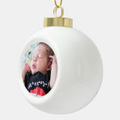 Persoonlijk fotogalvaniseren keramische bal ornament (Rechts)