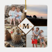 Persoonlijk fotogeheugen keramisch ornament (Achterkant)