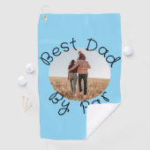 Persoonlijk Fotogolf Cadeau Beste Papa Van Par Golfhanddoek (Insitu)