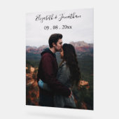 Persoonlijk Fotohuwelijksfeest Acryl Bord (Hoek)