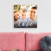Persoonlijk Fotokalligrafie Liefde Canvas Afdruk (Insitu (Woonkamer))