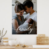 Persoonlijk fotoliefdesscript voor familie poster (Keuken)