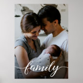 Persoonlijk fotoliefdesscript voor familie poster (Voorkant)