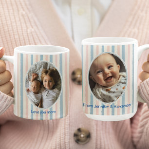 Persoonlijk Fotolijstje Pastel Kleur Moederdag Koffiemok