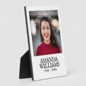Persoonlijk Fotomemento Modern Fotoplaat (Zijkant)