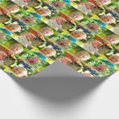 Persoonlijk fotopapier UW 4 Afbeeldingen Cadeaupapier (Hoek)