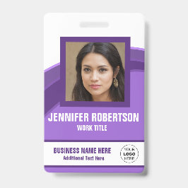 Persoonlijk Fotopersoneelsbadge Badge