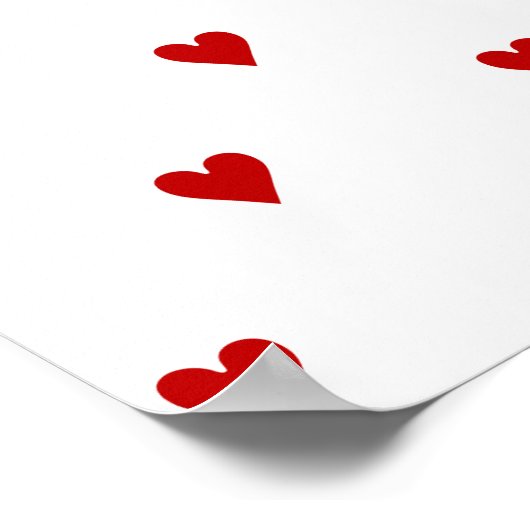 Persoonlijk fotoroze hartframe moderne verjaardag poster (Hoek)