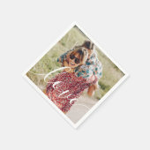 Persoonlijk Fotoscript Liefde Servet (Hoek)