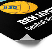 Persoonlijk fotoverzamelteam voor waterpoly Naam # Poster (Hoek)