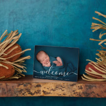 Persoonlijk Fotowelkomstscript Overlay Baby