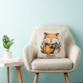 Persoonlijk Fox Pumpkin Halloween-ontwerp Kussen (Stoel)
