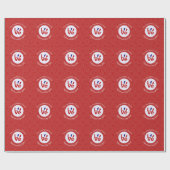 Persoonlijk Franse Vlag Rode Letter LOVE Cadeaupapier (Vlak)