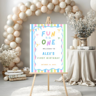 Persoonlijk 'Fun to Be One' Welkom Bord Poster