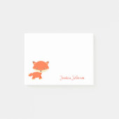 Persoonlijk Funny Animal Fox Kind notitieblok Post-it® Notes (Voorkant)