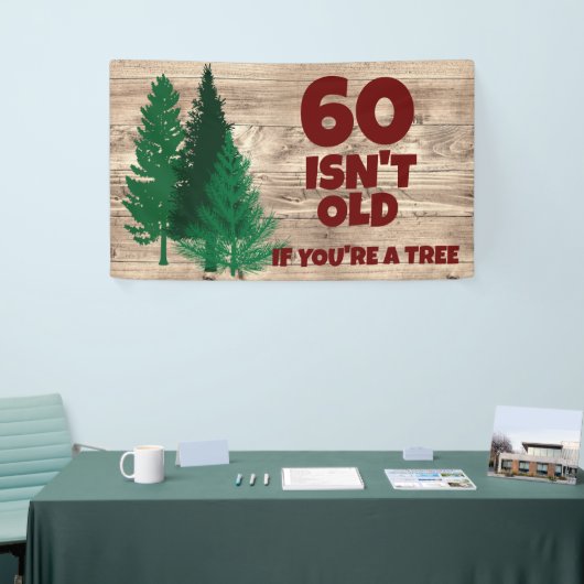 Persoonlijk Funny Birthday Old Age Spandoek (Beurs)