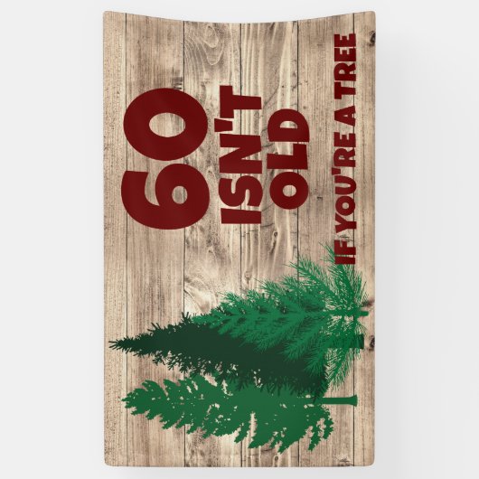 Persoonlijk Funny Birthday Old Age Spandoek (Verticaal)