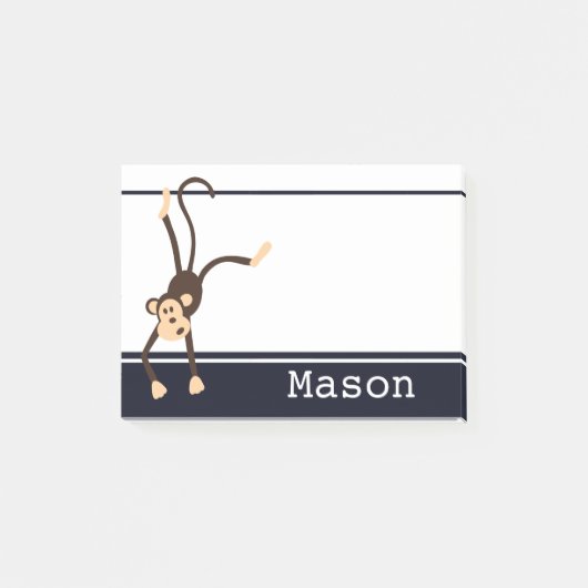 Persoonlijk Funny Cheeky Monkey Post-it® Notes (Voorkant)