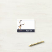 Persoonlijk Funny Cheeky Monkey Post-it® Notes (Op bureau)
