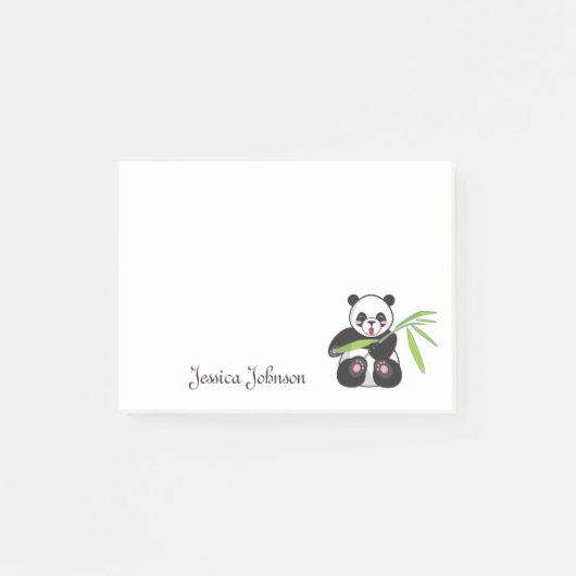 Persoonlijk Funny Fat Panda-blocnote Post-it® Notes (Voorkant)
