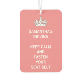 Persoonlijk Funny Girly houdt Calm Roze Rijden Luchtverfrisser