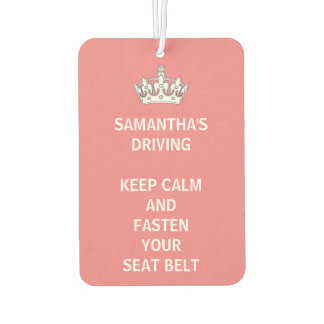 Persoonlijk Funny Girly houdt Calm Roze Rijden Luchtverfrisser