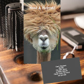 Persoonlijk Funny Llama Hair Stylist Salon Visitekaartje