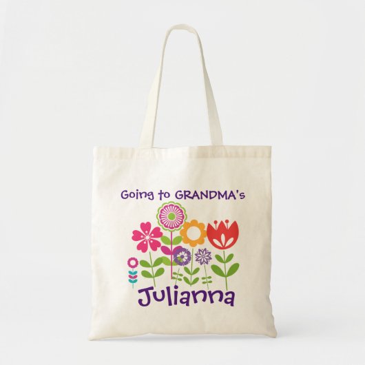 Persoonlijk ga je naar grootmoeders tas voor meisj (Voorkant)