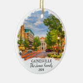 Persoonlijk Gainesville-sieraad, Op maat Florida Keramisch Ornament (Rechts)