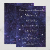 Persoonlijk Galaxy Feest Kaart (Voorkant / Achterkant)