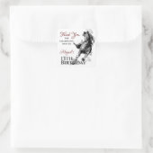 Persoonlijk galoping Paard Dank u wel Vierkante Sticker (Tas)