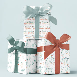 Persoonlijk ganzen Kerst inpakpapier vellen