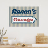 Persoonlijk garagebord kunstposter decoratie (Keuken)