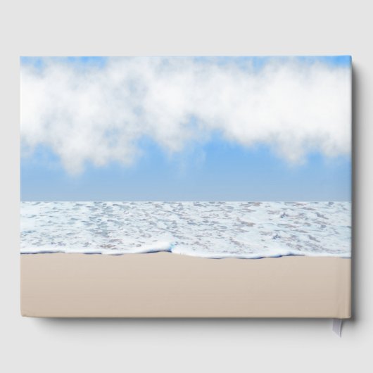 Persoonlijk gastboek met strandthema gastenboek (Achterkant)