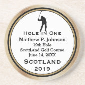 Persoonlijk gat in één Man grot Onderzetters (Voorkant)